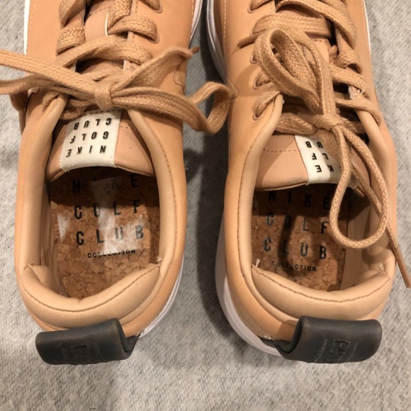 Tan & White Nike Golf Club Sneakers - Picture 13 of 16